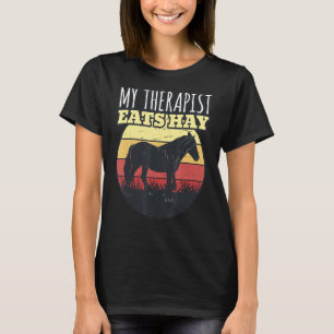 Camiseta Hípica Mi Terapia Come Hay Herradura Ridi