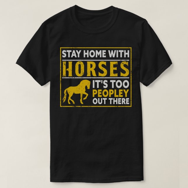 Camiseta Hípica montando caballos ecuestres en Pony (Diseño del anverso)