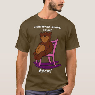 Camiseta Hípica montando el oso rock de las madres en morad