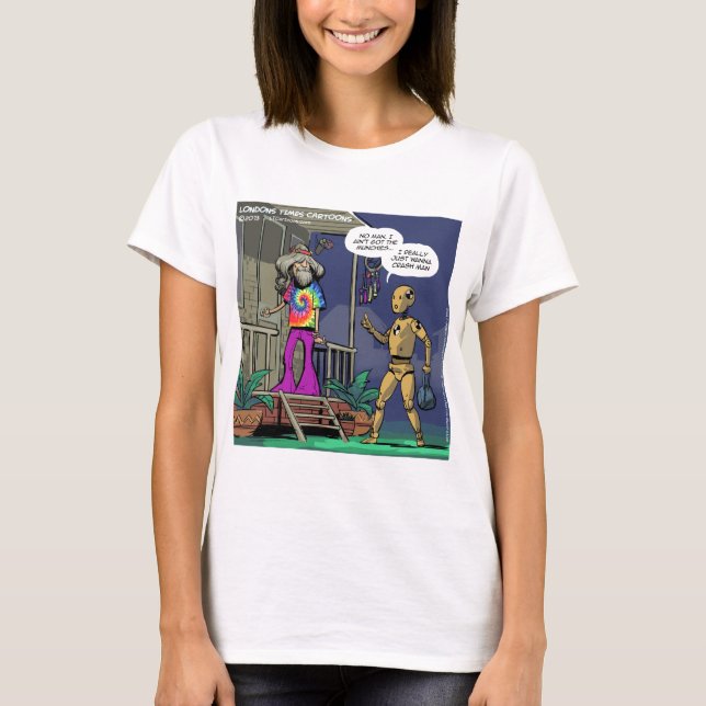 Camiseta Hipie de Prueba de Choque Divertido (Anverso)