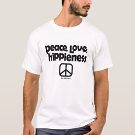 Camiseta Hipiridad de amor por la paz (texto negro)
