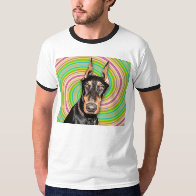 Camiseta Hipnosis del Pinscher del Doberman (Anverso)