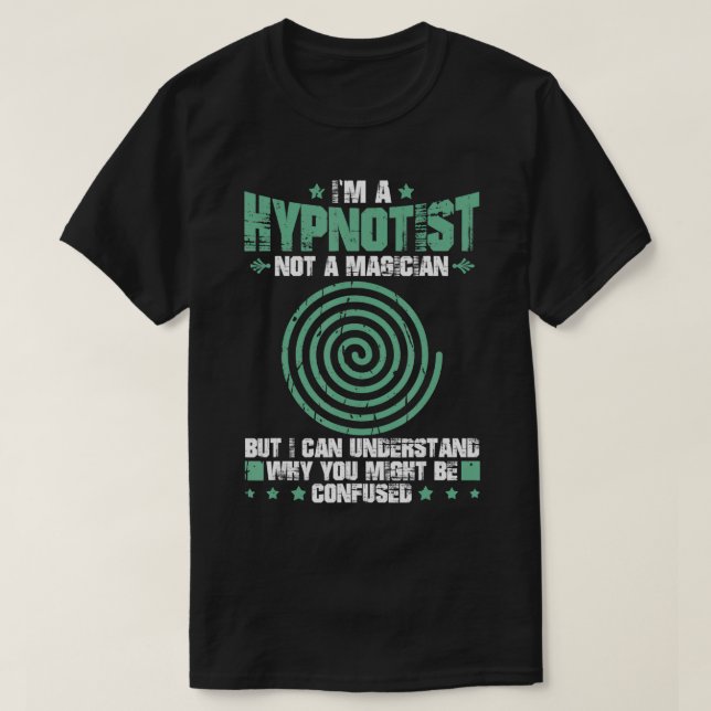 Camiseta Hipnosis Sleep Hipnotist Spiral Guide Get fast foi (Diseño del anverso)
