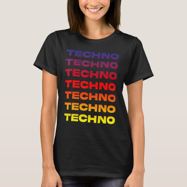 Camiseta Hipnótico Techno Deep Dub Electrónico Beats IDM ED (Anverso)