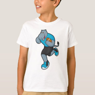 Camiseta Hipo como jugador de fútbol con fútbol