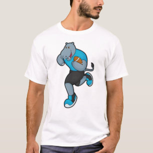 Camiseta Hipo como jugador de fútbol con fútbol