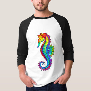 Camiseta Hipoahoría marino poligonal arcoiris