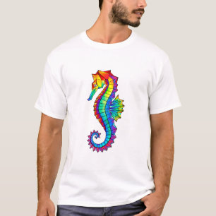 Camiseta Hipoahoría marino poligonal arcoiris