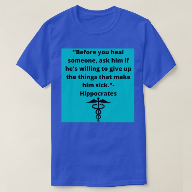 Camiseta Hipócrates Healing (Diseño del anverso)