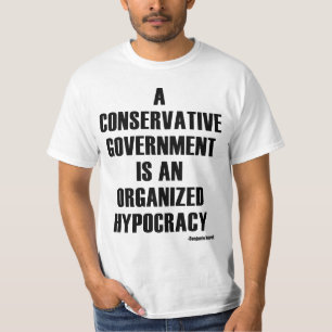 Camiseta Hipocresía conservadora del gobierno