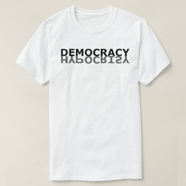 Camiseta Hipocresía de la democracia (Diseño del anverso)