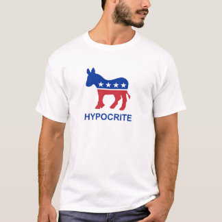 Camiseta Hipócrita del burro de Demócrata