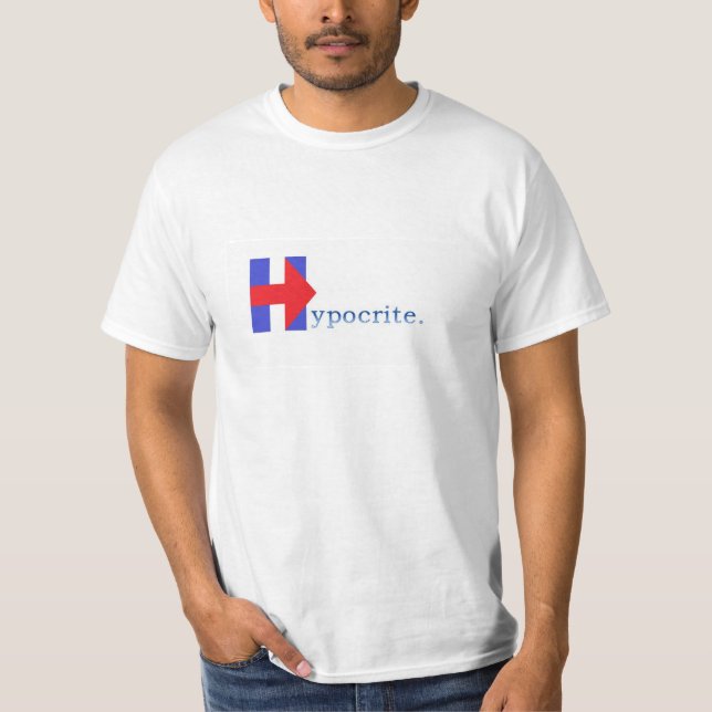Camiseta Hipócrita Hillary (Anverso)