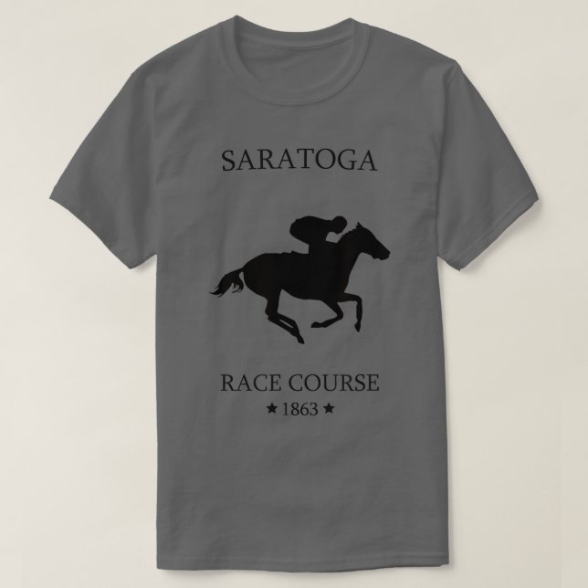 Camiseta Hipódromo de Saratoga Nueva York (Diseño del anverso)