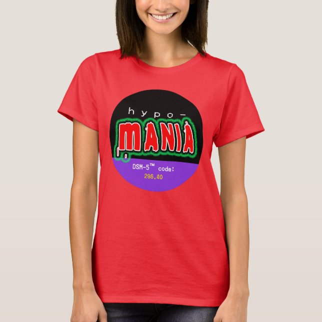 Camiseta Hipomanía (II) orgullo bipolar (Anverso)