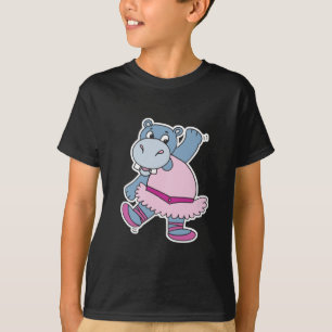 Camiseta hipopótamo bailarina tonto