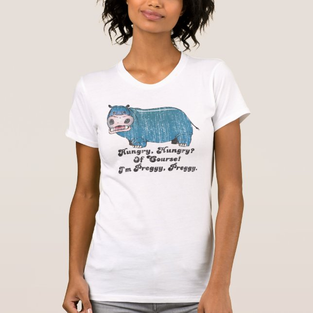 Camiseta Hipopótamo de Preggy Preggy (Anverso)