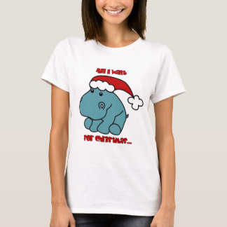 Camiseta Hipopótamo del navidad