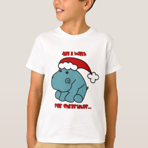 Camiseta Hipopótamo del navidad