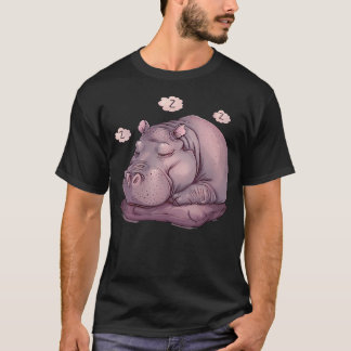 Camiseta Hipopótamo Durmiendo Hipopótamo Dormilón Amante de