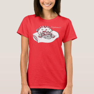 Camiseta Hipopótamo el dormir