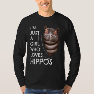 Camiseta Hipopótamo Las Mujeres Se Equipan Con Una Chica Qu