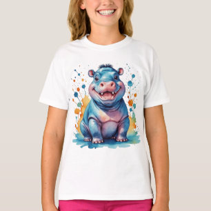 Camiseta Hipopótamo lindo