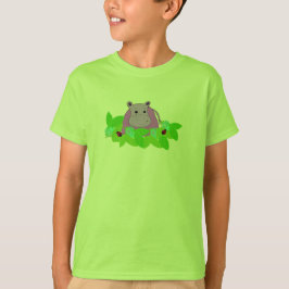 Camiseta Hipopótamo Morado con Mariquitas