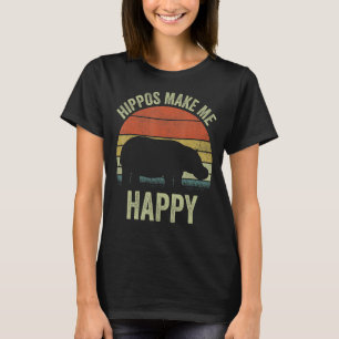 Camiseta Hipopótamo Para Hombres Mujeres Hipopótamos Hacerm
