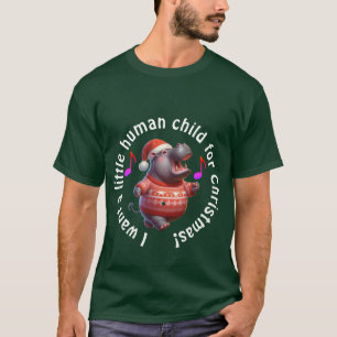 Camiseta Hipopótamo para la parodia de Navidad
