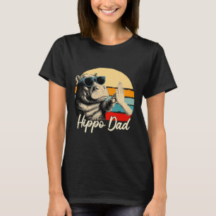 Camiseta Hipopótamo Retro Divertido Amante de Animales Anti