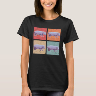 Camiseta Hipopótamo Retro Hipopótamo Vintage Hipopótamo