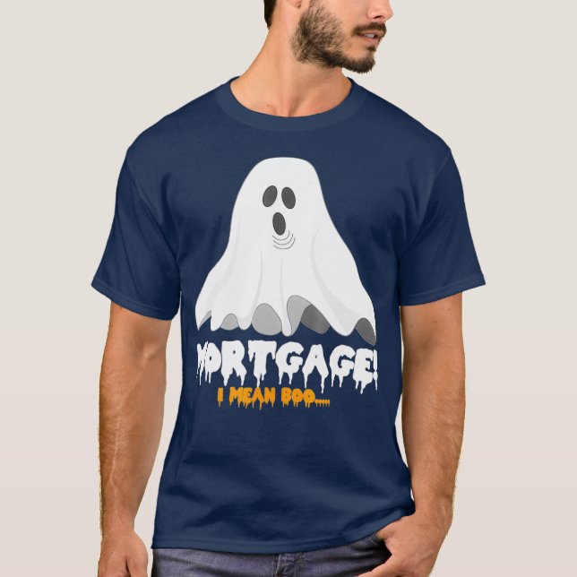 Camiseta Hipoteca de Halloween me refiero a un fantasma gra (Anverso)