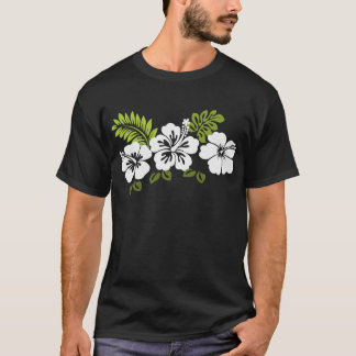 Camiseta Hipoteco blanco y hojas