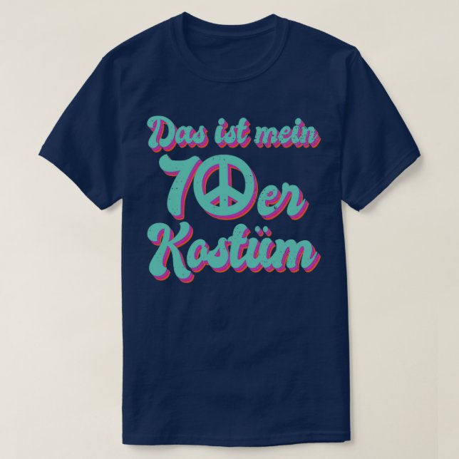 Camiseta Hippie 60's 70s Costume Flor poder amor Peave (3 (Diseño del anverso)