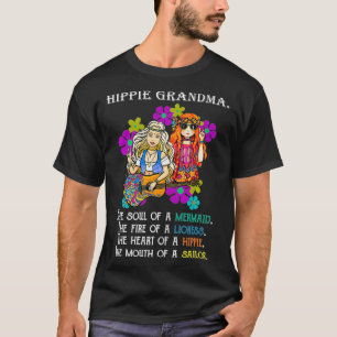 Camiseta Hippie Abuela Mimi Nana Hipp Gitano Espiritual Lib