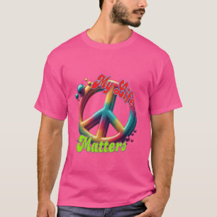 Camiseta Hippie Amor Paz La Vida Importa Personalizado
