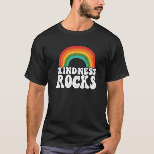 Camiseta Hippie Antiviolencia Retro Maestra Arcoíris Amabil