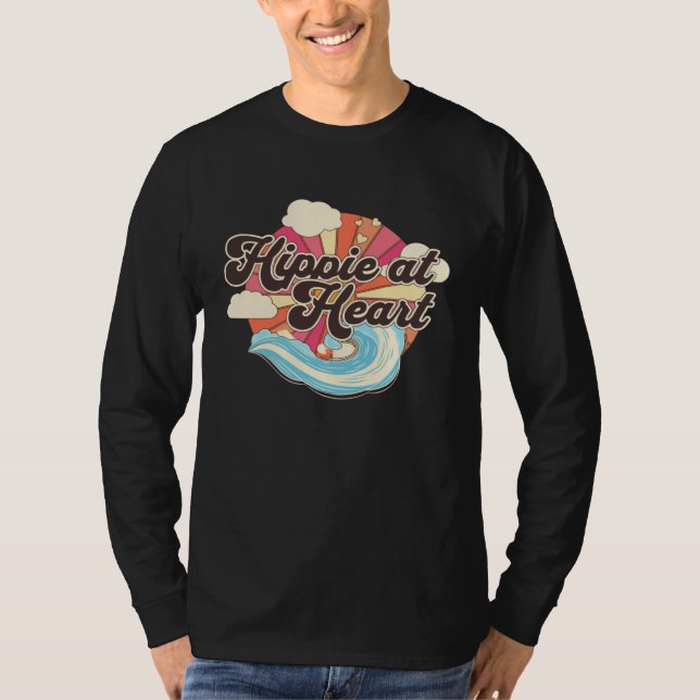 Camiseta Hippie At Heart   Hippie  2 (Anverso)