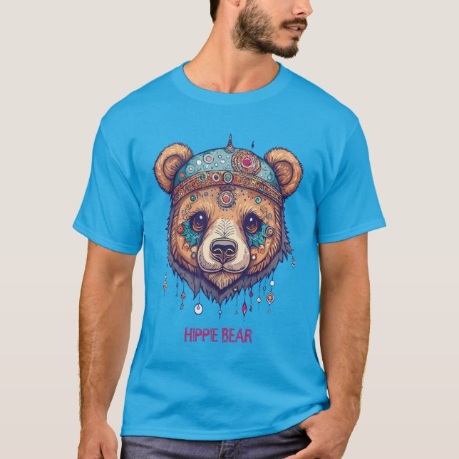Camiseta Hippie Bear I (Anverso)