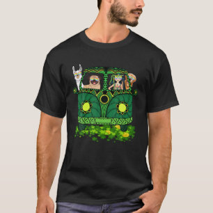 Camiseta Hippie Chica St Patricks Day RV Bus Con Paz De Per