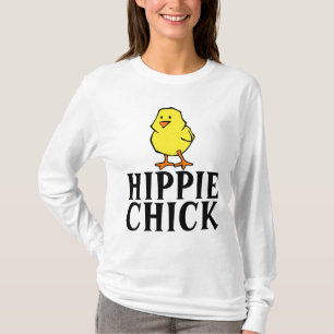 CAMISETA HIPPIE CHICK FUNNY LADIES T-SHIRS