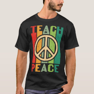 Camiseta Hippie-Cita-Diseño-Educación-Paz-