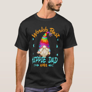 Camiseta Hippie Dad Gnome Para Los Hombres Signo De Paz Abu