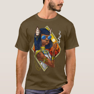 Camiseta Hippie de diosa egipcia de Bastet