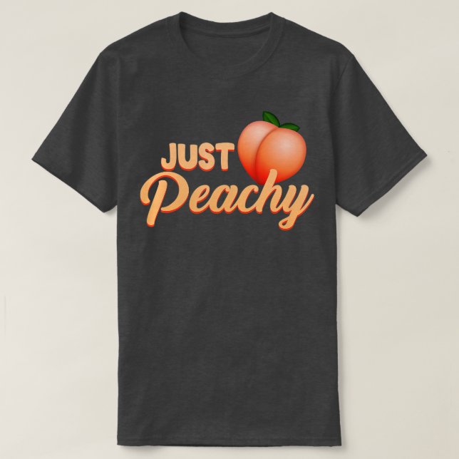 Camiseta Hippie de fruta de verano de Georgia, solo Peachy  (Diseño del anverso)