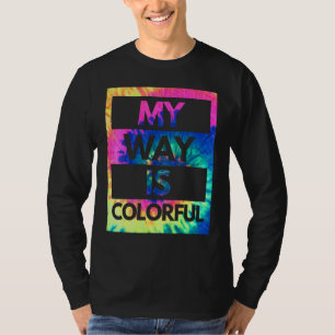 Camiseta Hippie de mancha de pintura Colorido Tolerante a l