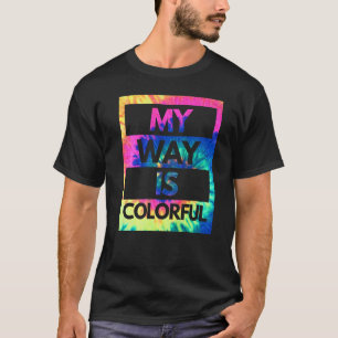 Camiseta Hippie de mancha de pintura Colorido Tolerante a l