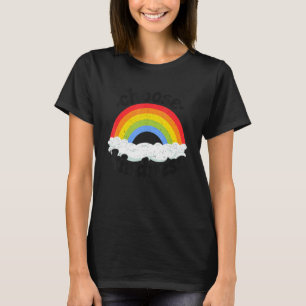 Camiseta Hippie de paz anti bullying arcoiris elegido