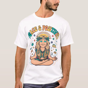Camiseta Hippie de Paz y Positividad